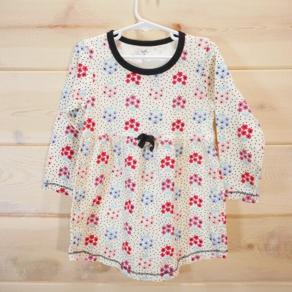 Touched By Nature Little Girls size 5T Floral 100% Organic Cotton Dress - Picture 1 of 9